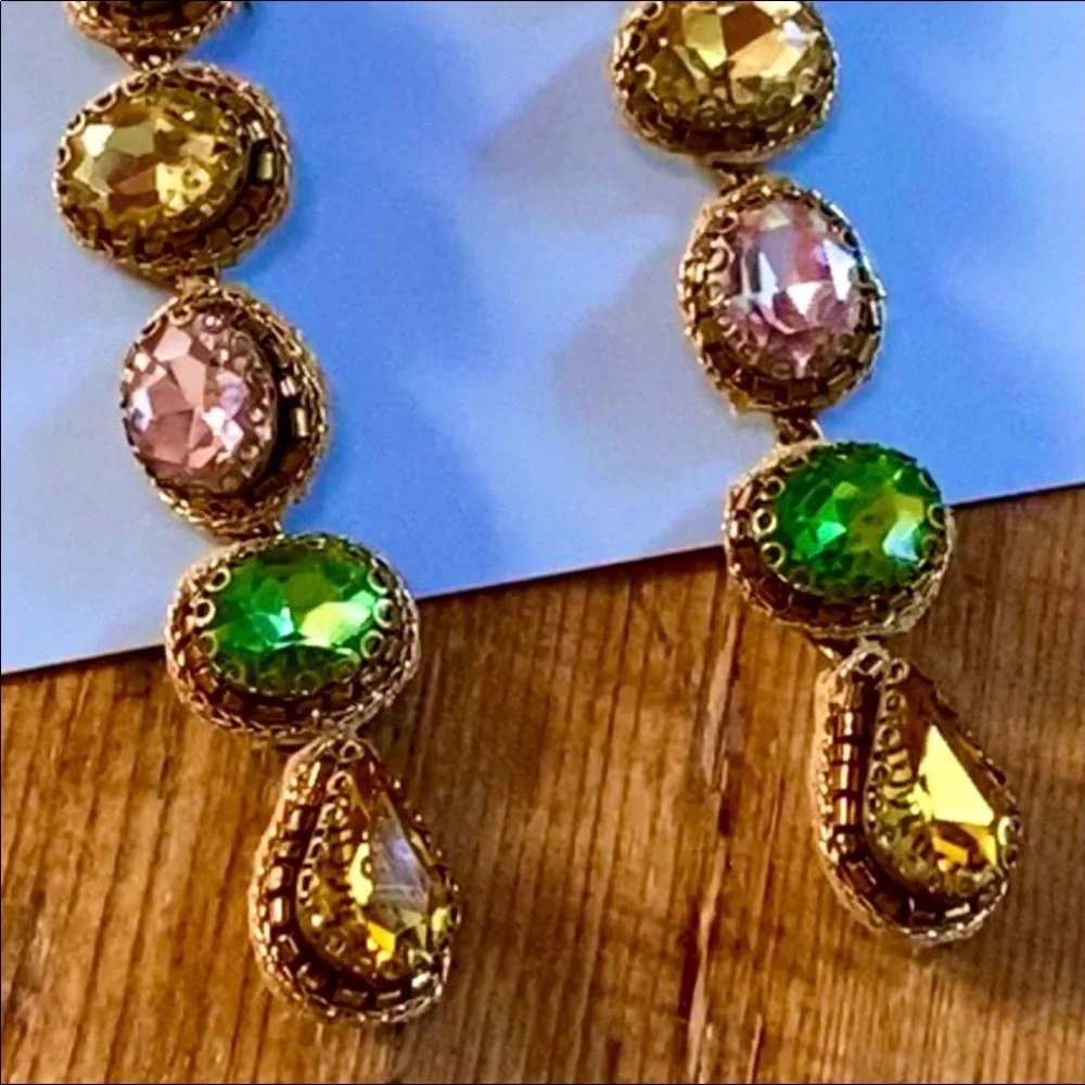 NWT Deepa Gurnani Beaded Crystal Chandeliers - Picture 11 of 15